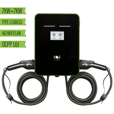 Type1 شاحن Wallbox المزدوج المزدوج